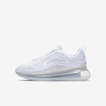 Nike Air Max 720 - Nagyobb Gyerek Air Max Trainers - Fehér/Metal Platina/Platina/Fehér